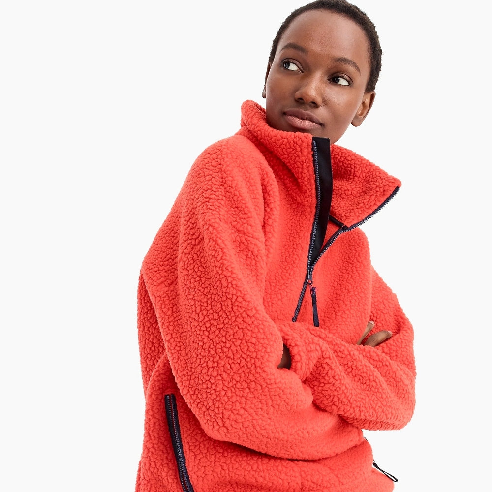 J Crew pullover women's small. New with tag. Polartec fleece. Super warm!